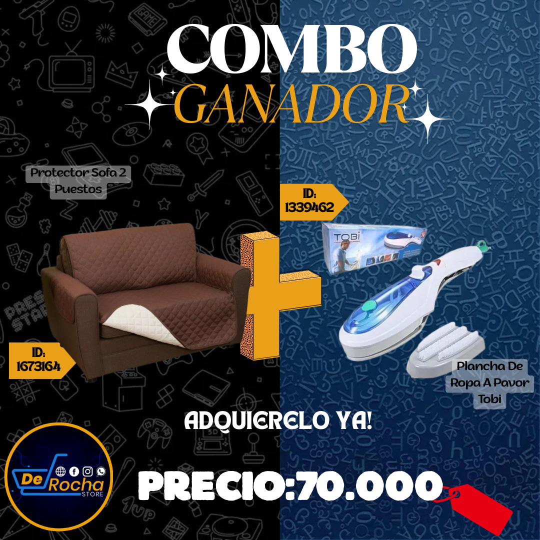 combo portector sofa+plancha ropa